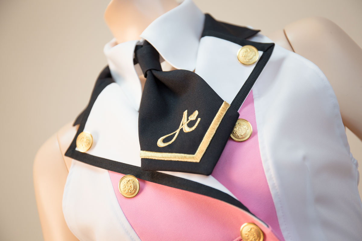 キズナアイ コスプレ 新衣装 Ver2.0 ネクタイ 刺繍
